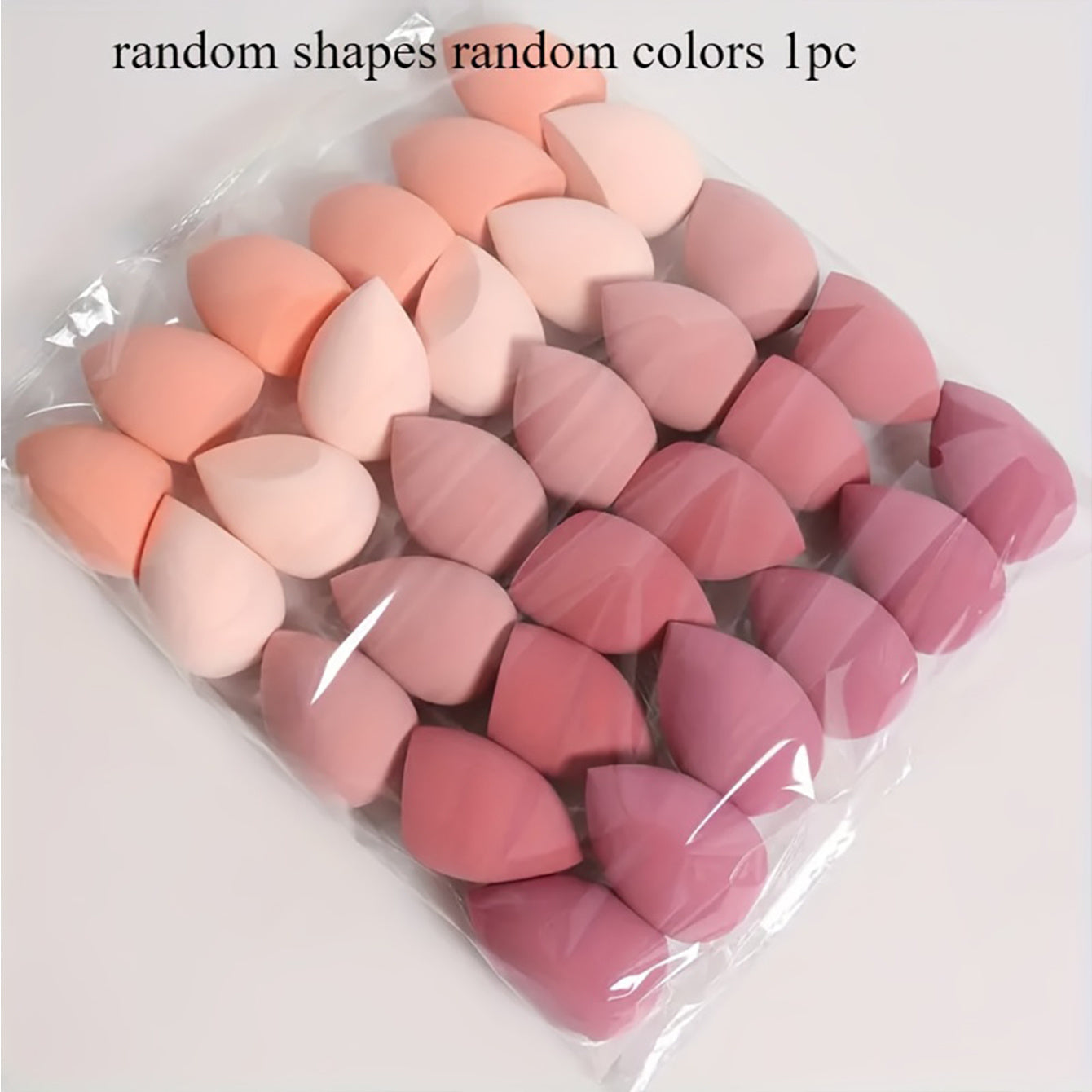 Tovoqlik uchun ikki tomonlama suvga chidamli PU nam va quruq blenderi makiyaj shimgichligi