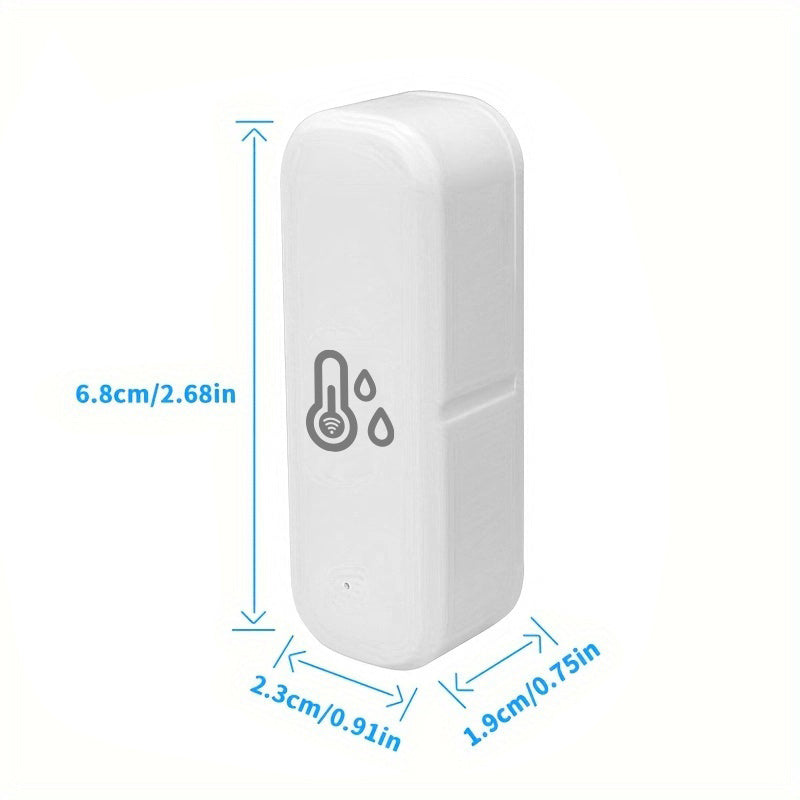 Wi-Fi Smart Temperature and Humidity Sensor for Home Automation Battery Powered Compatible with Alexa and Google Assistant