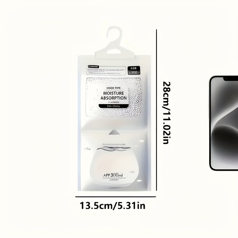 Hanging Moisture Absorber Bags 1/2/3/6/15 Pack with Calcium Chloride