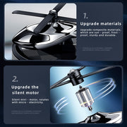 Ambientador de coche en forma de helicóptero alimentado por energía solar, con aroma sutil y rotatorio, accesorio decorativo para el tablero