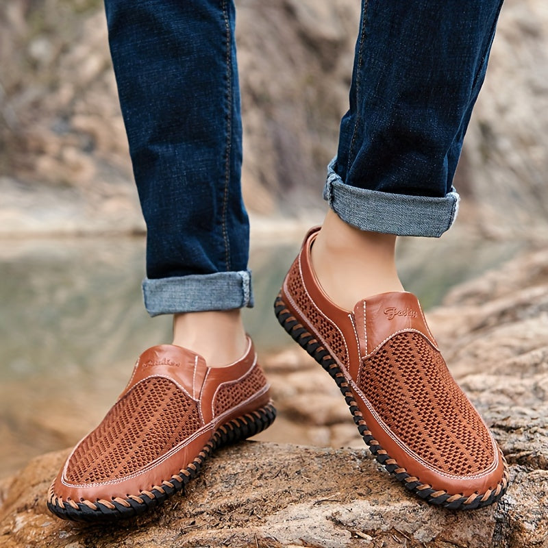 Katta o'lchamdagi erkaklar uchun nafas oladigan, sirpanmaydigan, tasodifiy plyaj suv poyabzallari