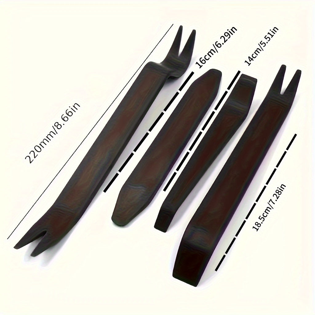 Набор инструментов для снятия внутренней отделки автомобиля, черный, прочный пластиковый рычаг, автофиксаторы