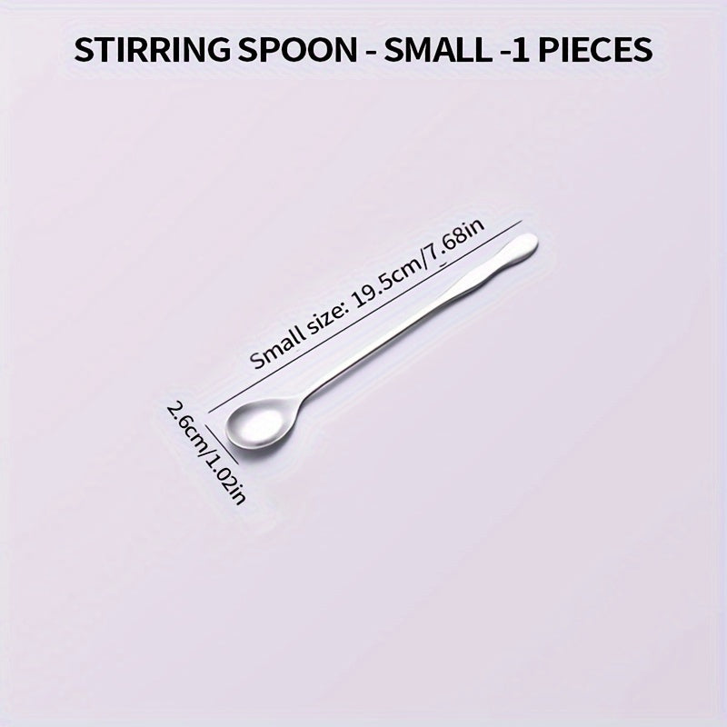 Set of 3 or 6 Long Handle Coffee Stirring Spoons Mini Espresso Spoons