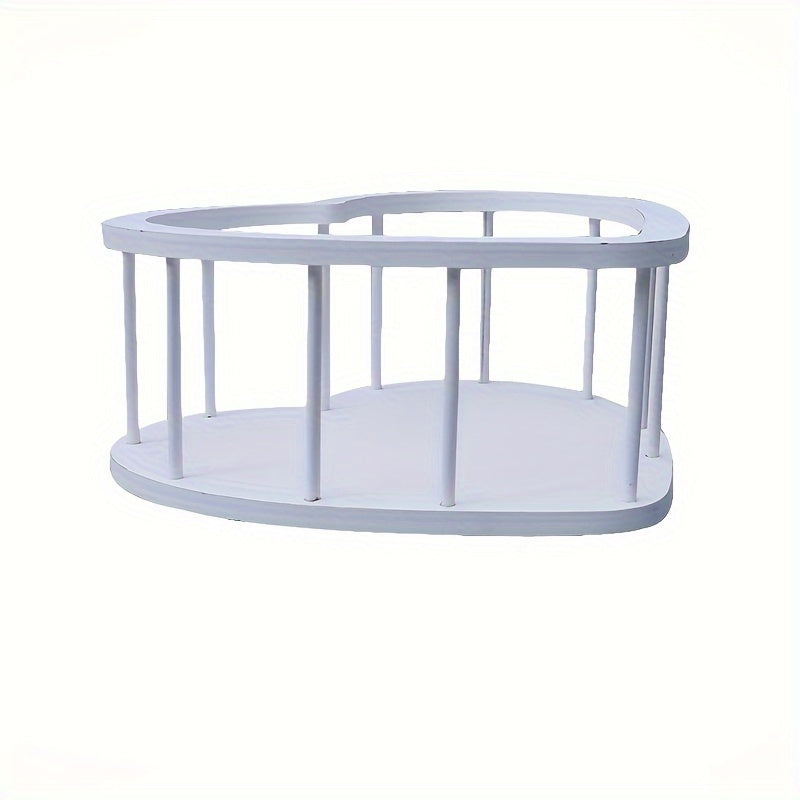 Привлекательный деревянный реквизит для детской фотографии - с дизайном в виде сердечка, идеально подходит для запечатления первых месяцев и важных моментов детей.