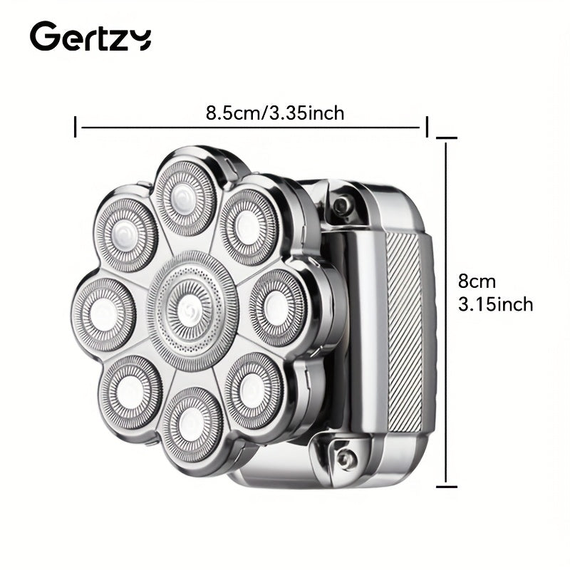 Электробритва с LED-дисплеем, магнитным лезвием, перезаряжаемая через USB, набор для ухода 5-в-1