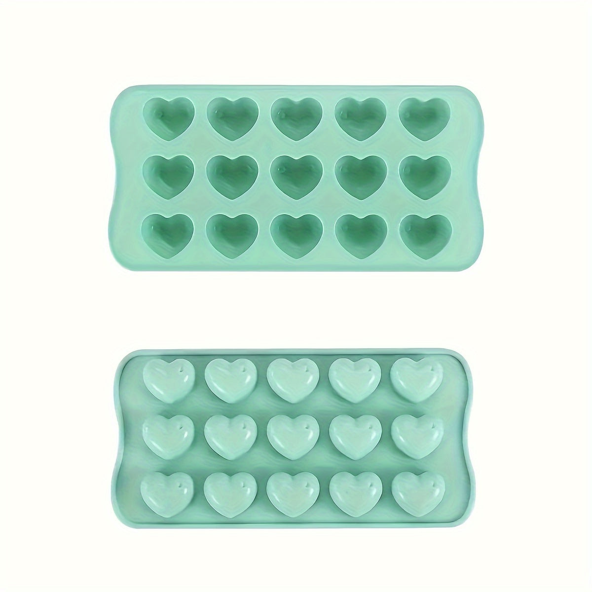 Molde de silicona en forma de corazón en 3D para decorar pasteles, hacer gelatinas y caramelos