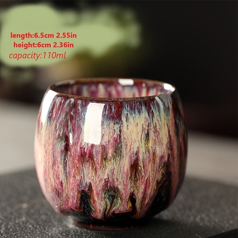 Ceramic Tea Cup 110ml Small Drinking Mug for Hot Beverages