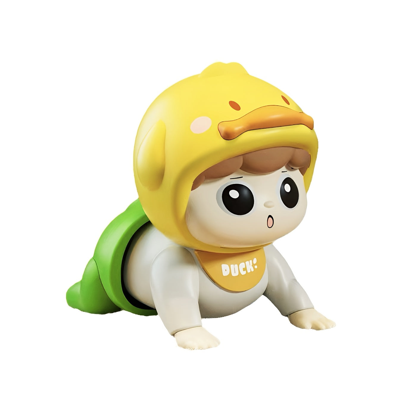 Interactive Crawling Toy for Toddlers with Music Speech Learning in White Pink Yellow