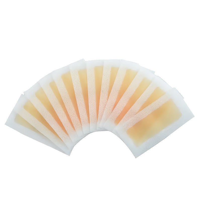 Tiras de cera con aroma a miel para rostro y cuerpo, 20 hojas, bajo alérgeno, naranja