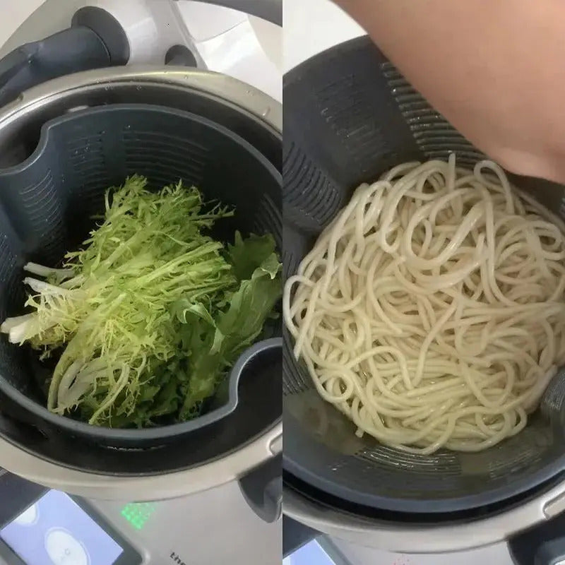 Salad Spinner and Dryer Kitchen Tool with Deep Mesh Basket Durable Polypropylene Safe for Food Contact