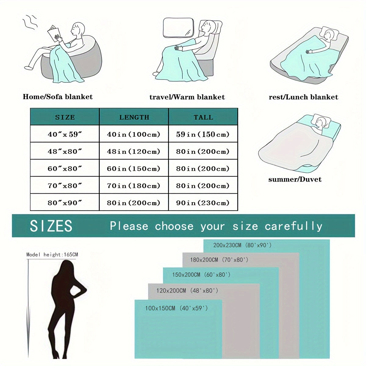 Warm Thick Velvet Blanket for Sofa Bed and Office Naps