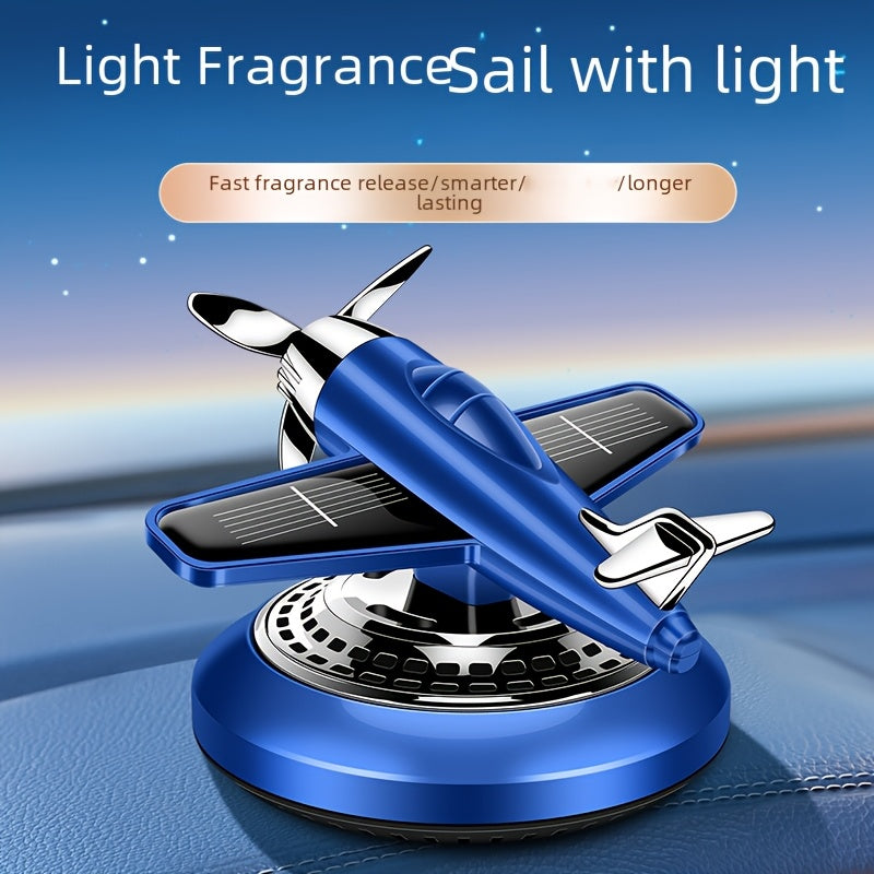 Solar-Powered Car Air Freshener Aromatherapy Helicopter Odor Remover Decoration Eid Al-Adha