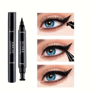 Eyeline Girl Waterproof Double-Head Pen Black Smudge-Proof Long-Lasting
