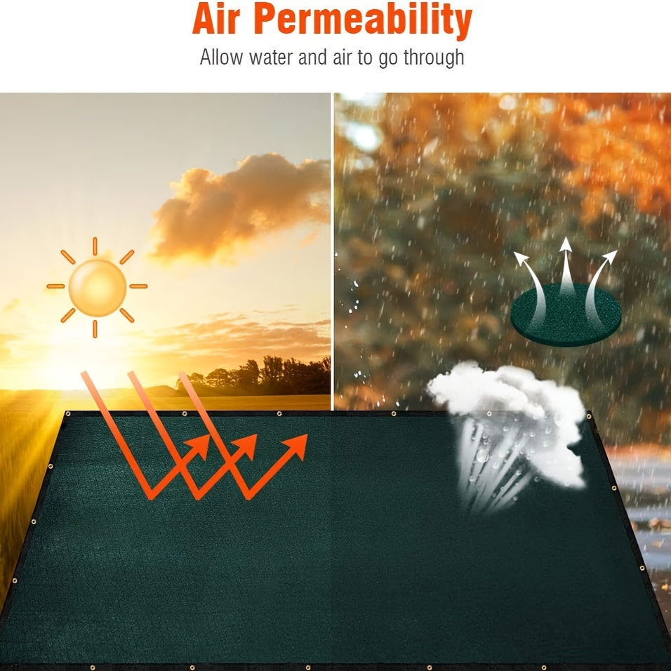 Privacy Fence Screen with Grommets Green UV Block Shade Net for Outdoor Fencing