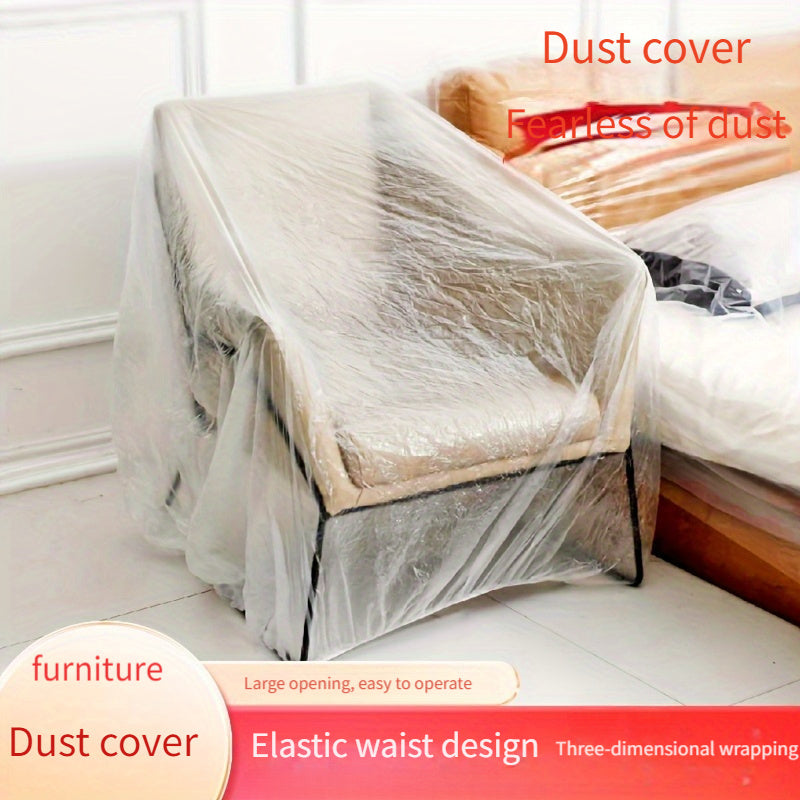 5 шт. прозрачных ПВХ чехлов для мебели и техники, водонепроницаемые защитные для дивана, телевизора, холодильника