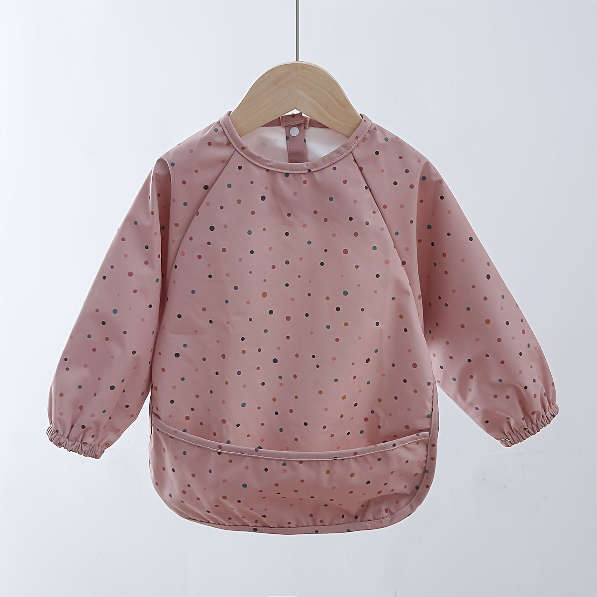 Kids Waterproof Polyester Fiber Bib Apron for Boys and Girls Durable Cover-up for Mealtime and Art Activities