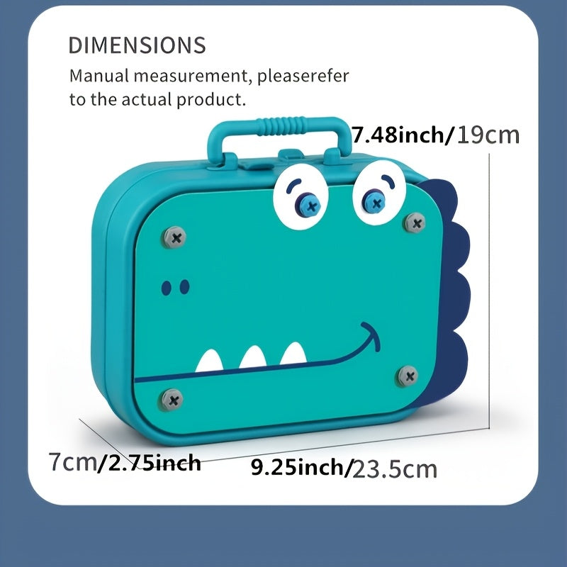 Green 3D DIY Screw Box Set for Kids Ages 3 Plus with Drill and Screwdriver