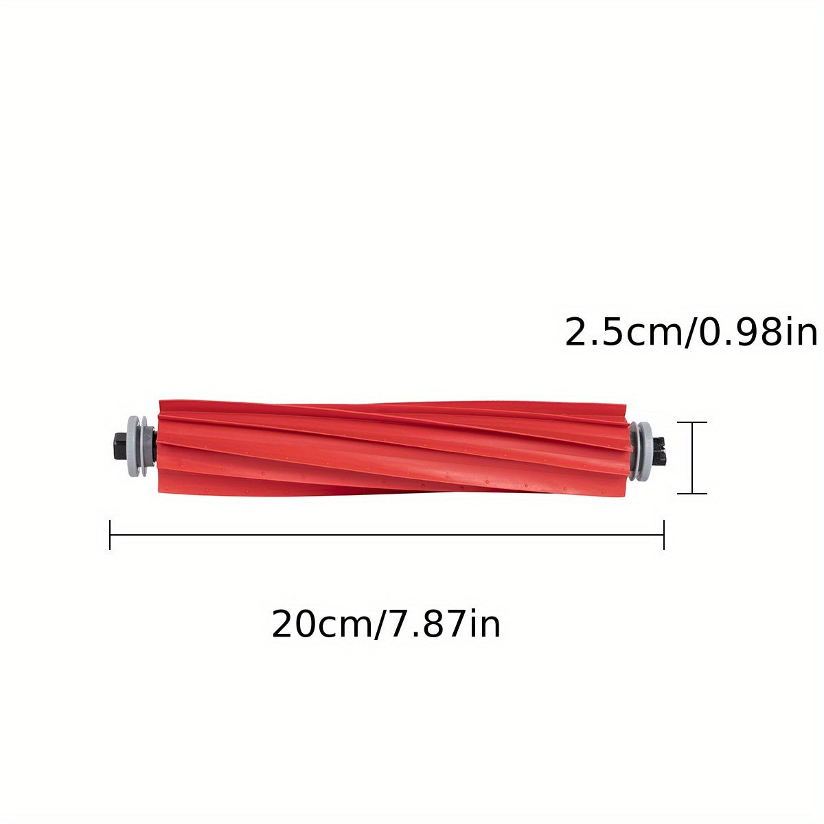 Red Silicone Main Brush for Vacuum Cleaners Durable Replacement for S7 S7 MaxV T7 Q7 G10