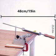 Alüminiy pichoqni qirqish uchun 3 bosqichli tizim, 360° klamp va qirqish toshlari bilan