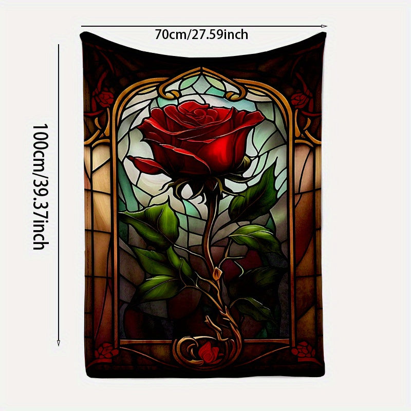 Red Flannel Fleece Throw Blanket for Sofa Bed Couch All-Season Warm Gift