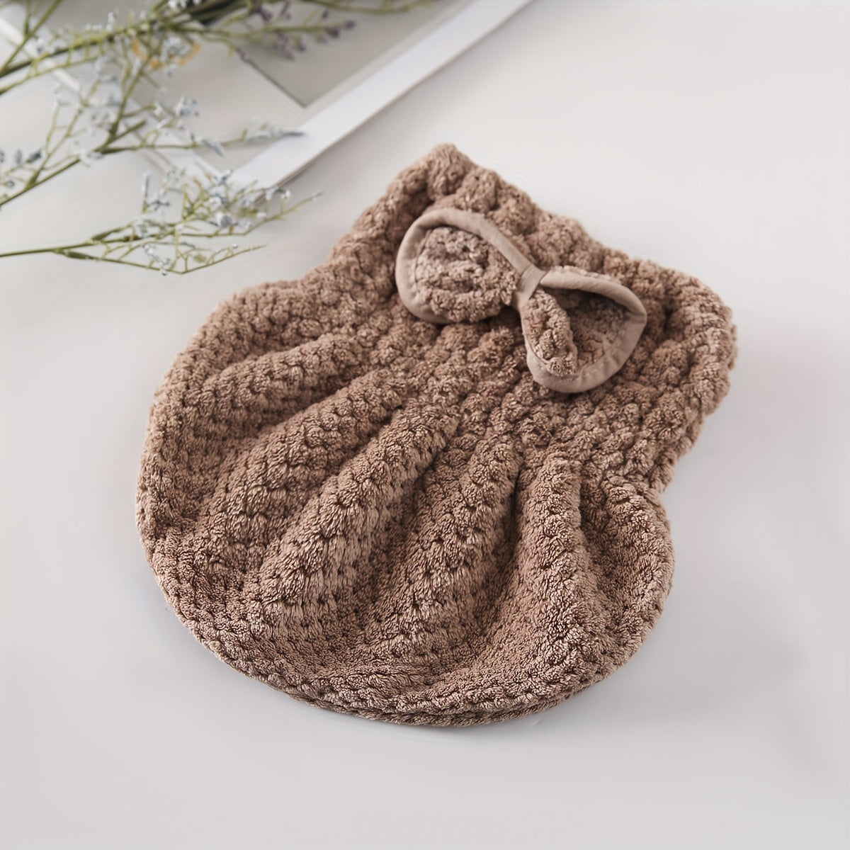 Coral Velvet Hair Towel Wrap for Fast and Comfortable Hair Drying