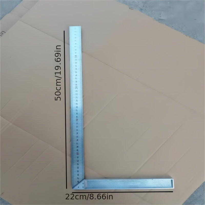 250cm Alyuminiy burchak chiziq suv o'tkazmaydigan po'lat kvadrat yog'och ishlash va sanoat uchun