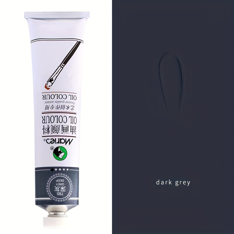 50ml White Oil Paint Tube for Canvas and Graffiti Art Professional Artist Grade