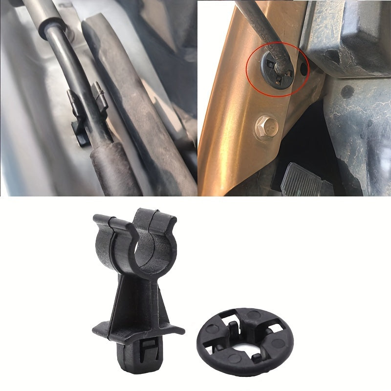 2PCS Hood Support Rod Clamp for Car SUV Door SUV Gray Durable