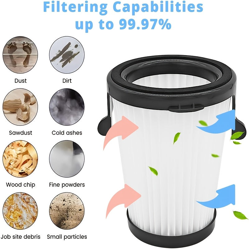 Replacement Filter Cartridge and Dust Collector Bag for M12 Vacuum 2-Pack