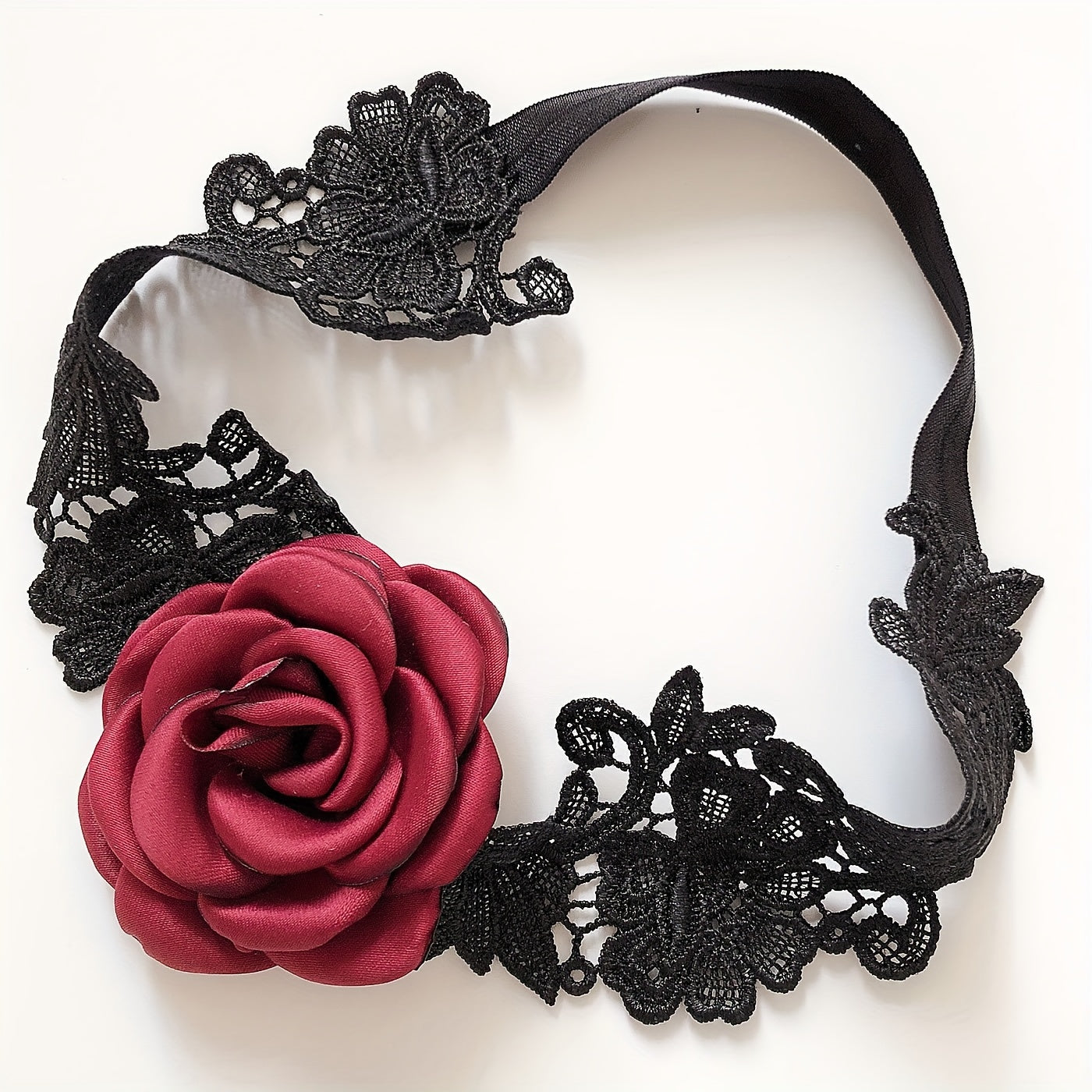 Bridal Garter Set with Floral Lace Black and White Wedding Garters