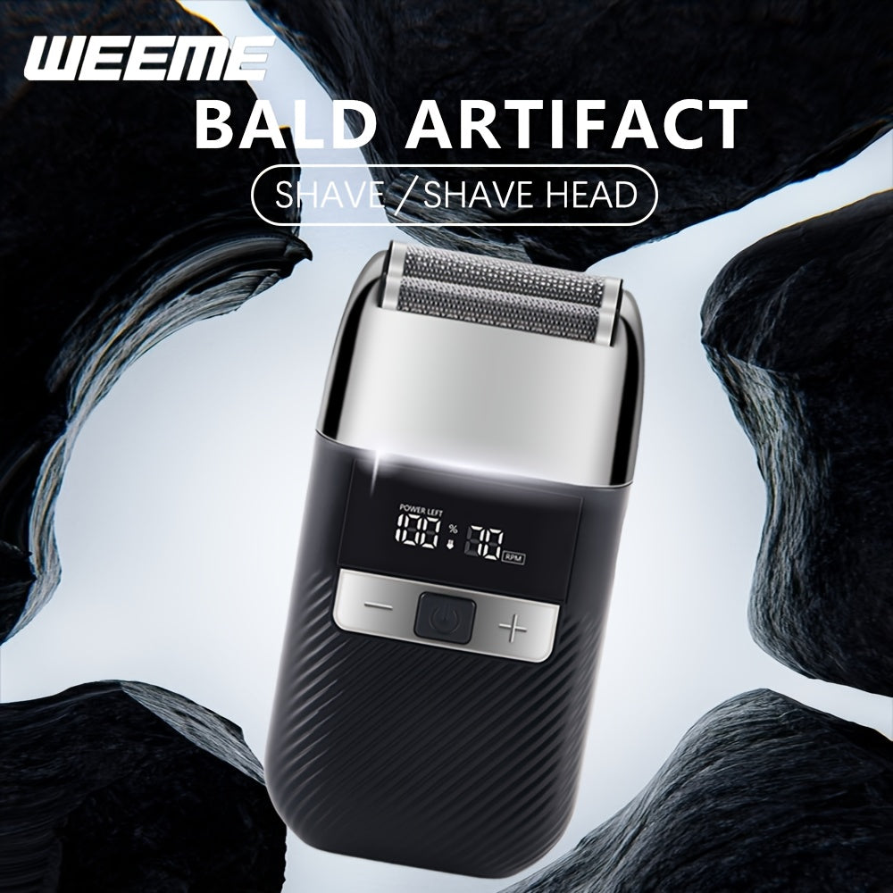 Мужской набор электробритвы с двойными лезвиями триммер бритва набор для красоты ЖК-дисплей USB зарядка