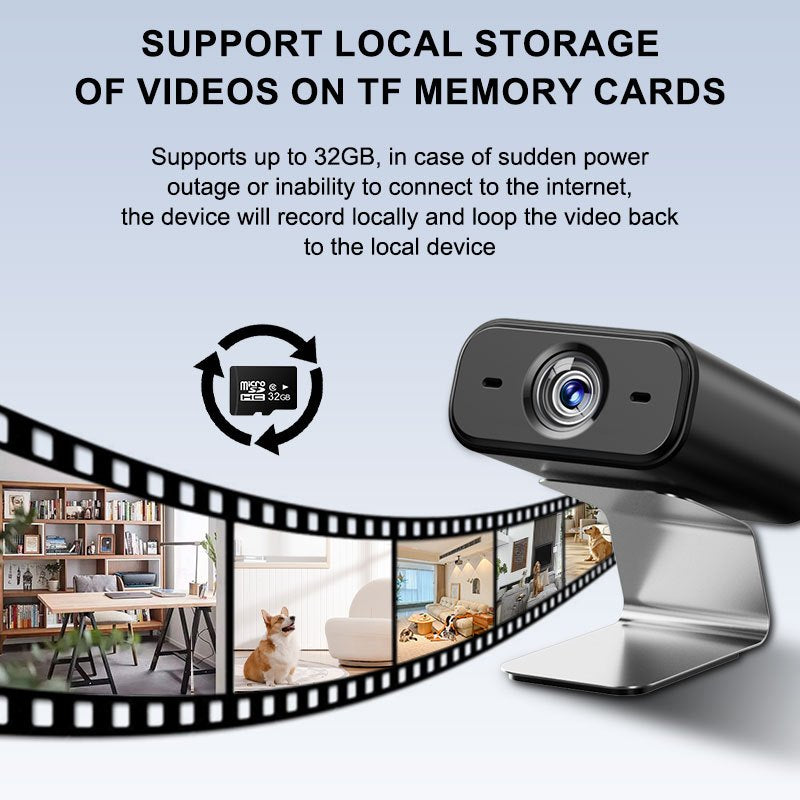 Мини WiFi внутренняя камера видеонаблюдения с ночным видением, обнаружением движения, совместимостью со смартфоном, питание от USB