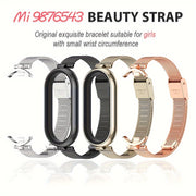 Stainless Steel Milanese Loop Watch Strap for Xiaomi Smart Band 3-9