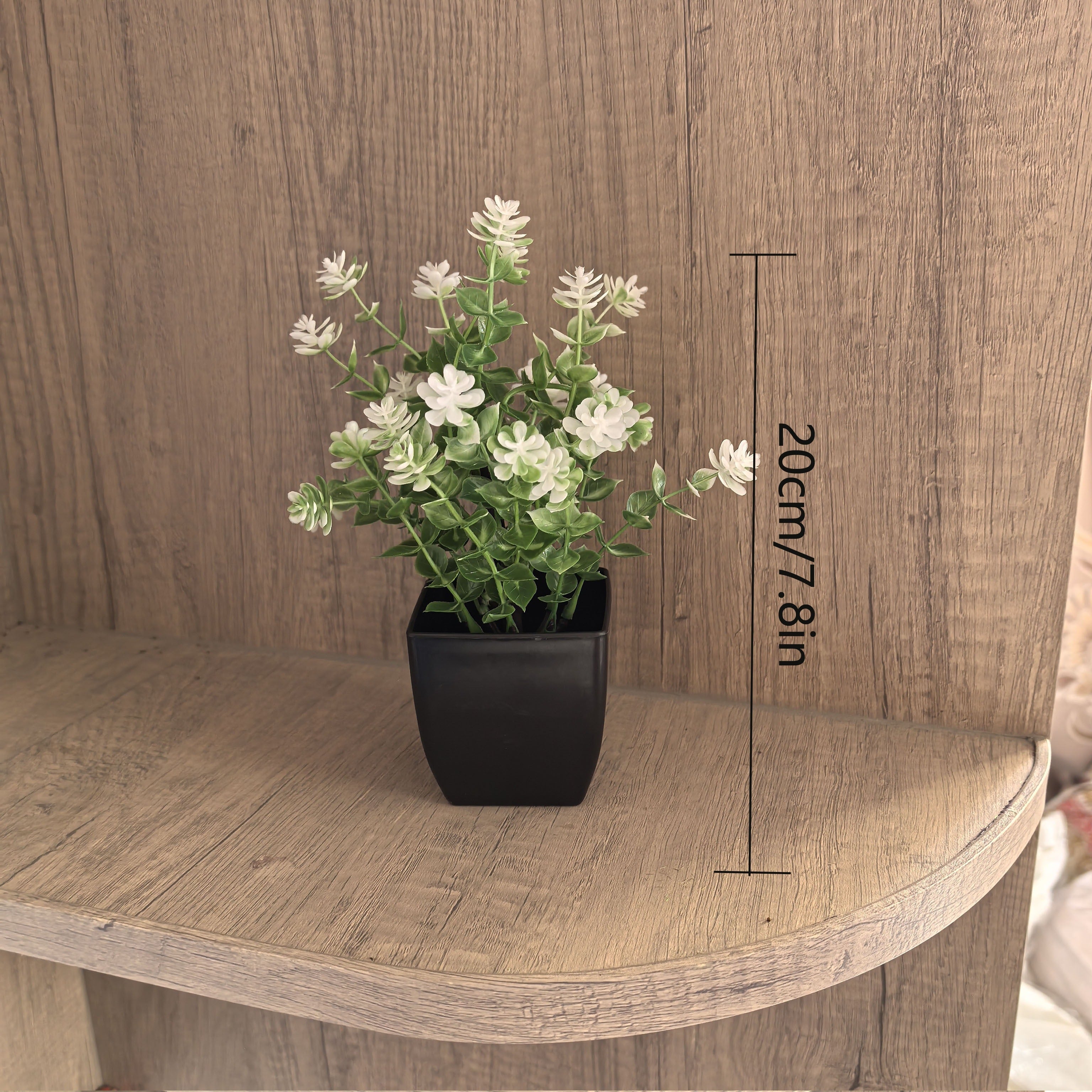 Artificial Plants Mini Eucalyptus and Grass Potted Decor for Home Office