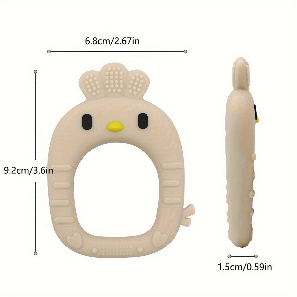 Young Children Teething Toy with Easter Theme Food-Grade Silicone Chew Stick