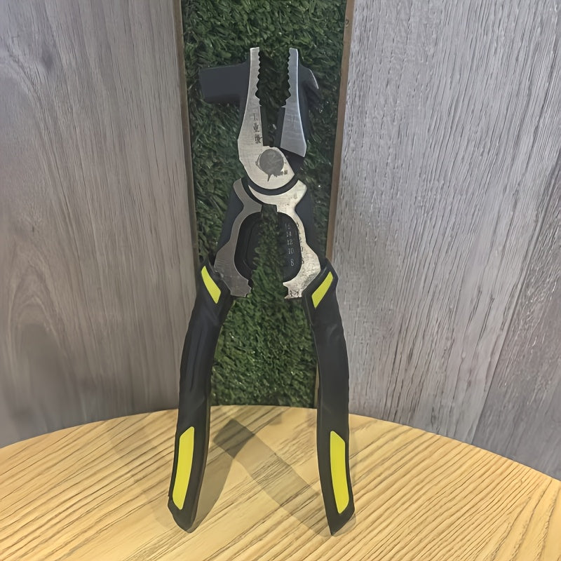 Alicates industriales multifunción de 9 pulgadas, acero cromo vanadio, herramienta para electricista, cortadores de alambre, pelacables