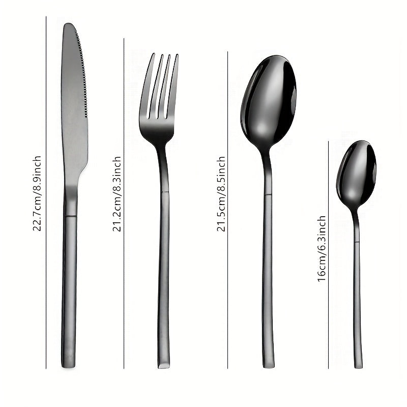 24-tilo rostlangan po'latdan yasalgan oshxona uchun pichoqli to'plam, idishga mos, uy oshxonasiga mos