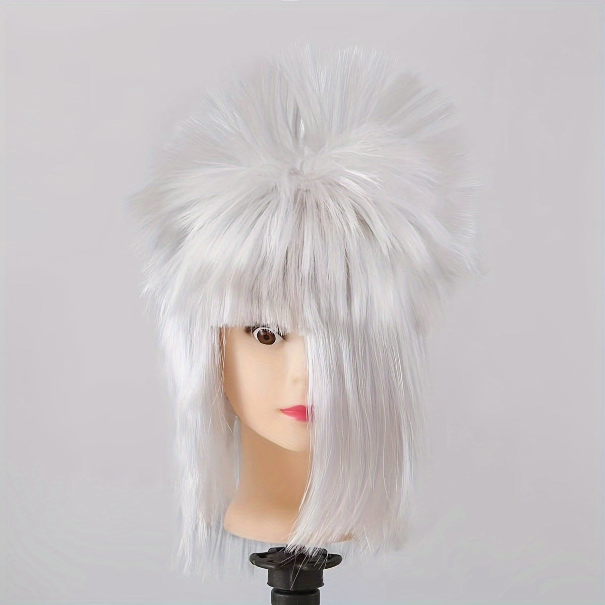 Short Straight Wig for Cosplay and Halloween Synthetic Hair Easy Wear