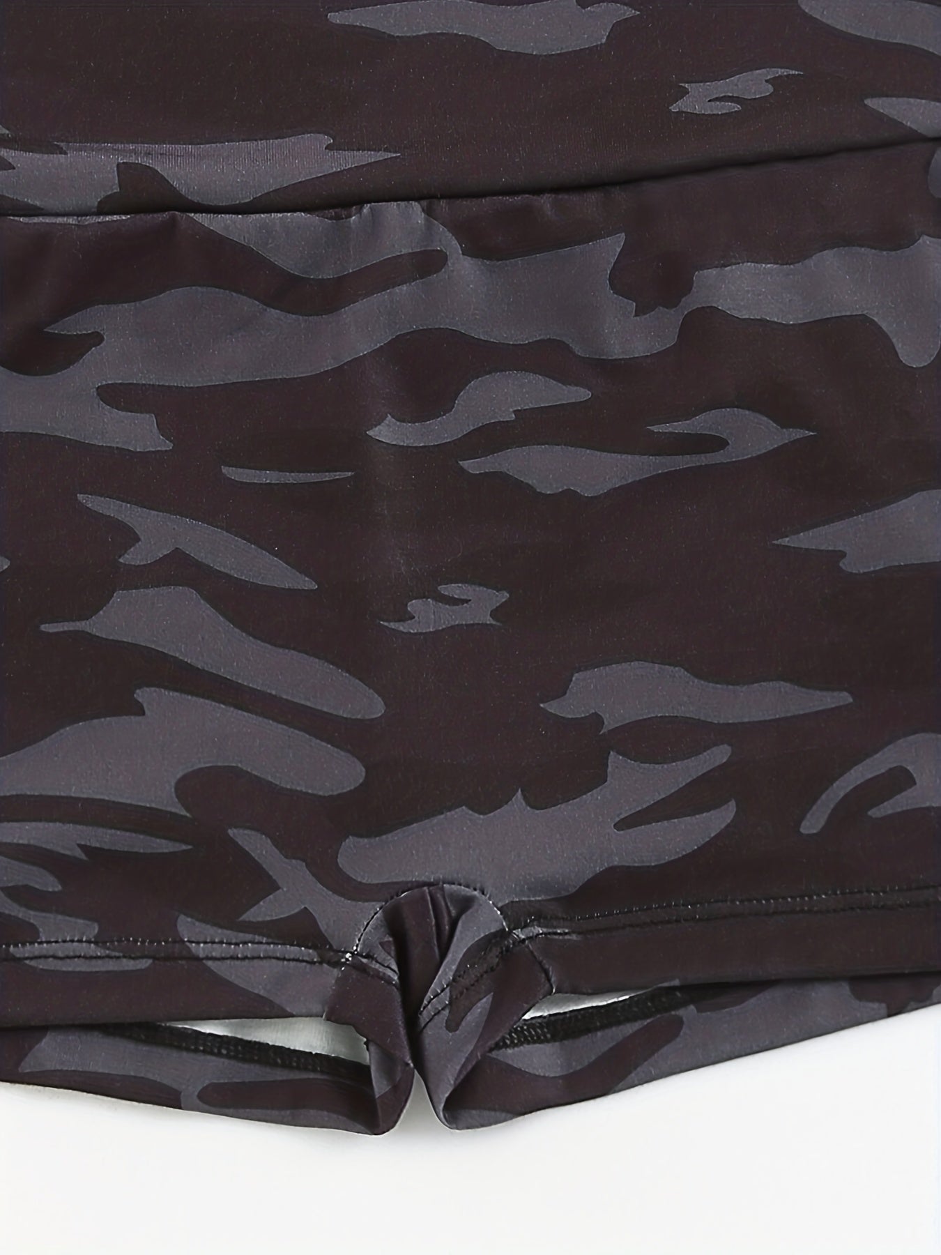 Women's Camouflage Lounge Bottoms with Elastic Waistband Sleepwear Shorts