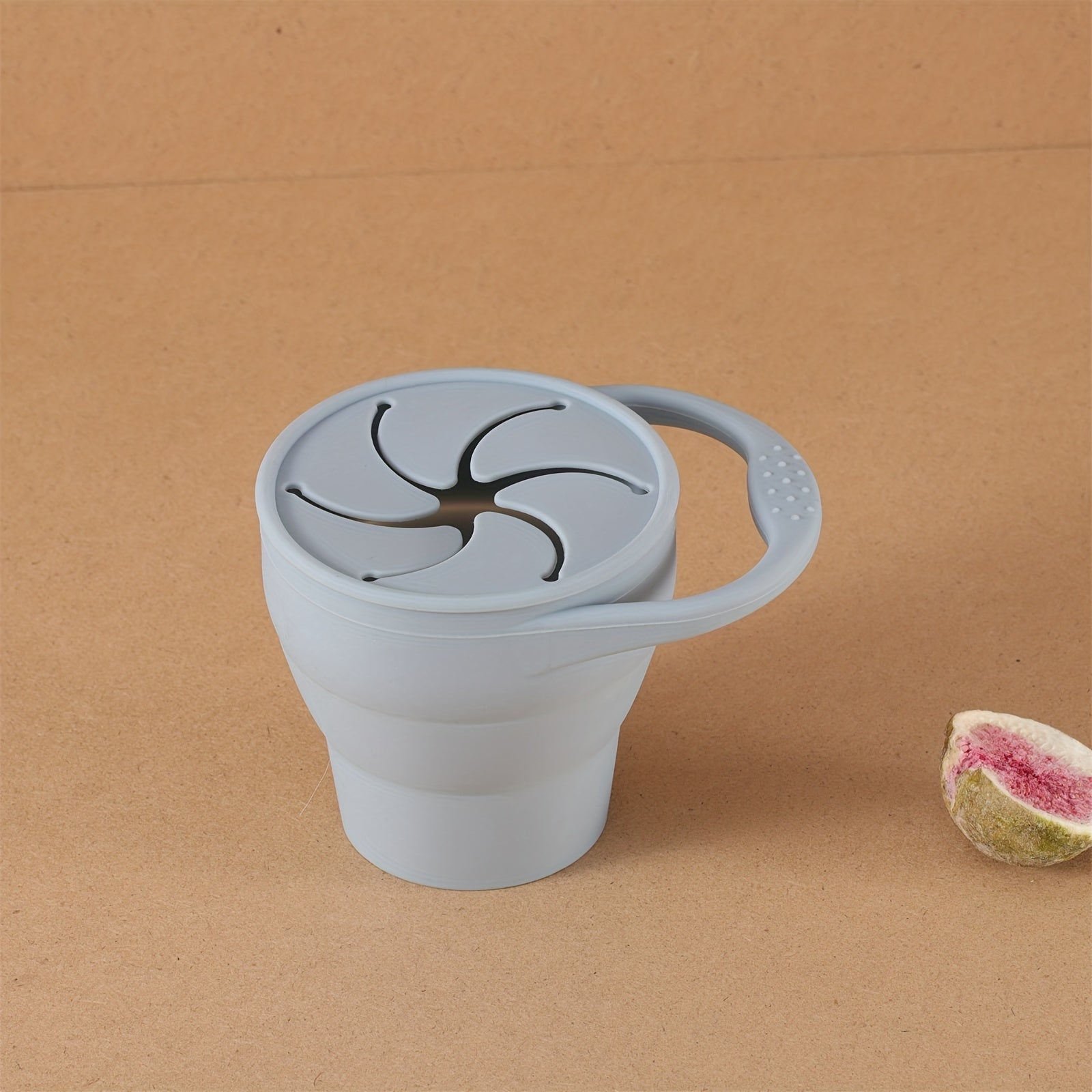 Kids Silicone Collapsible Cup with Snack Storage BPA-Free Durable Dishwasher Safe for Ages 0-3