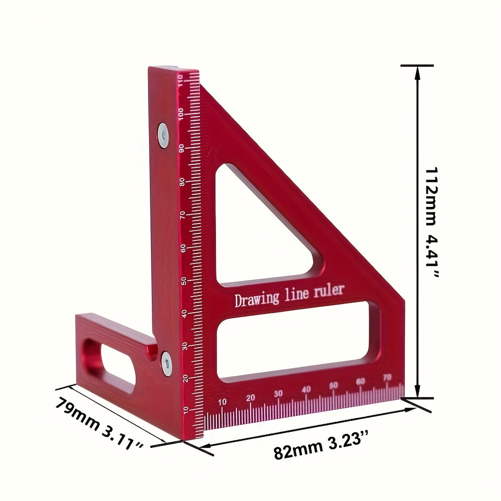 Aluminum Alloy 3D Multi-Angle Measuring Ruler for Engineers and Carpenters