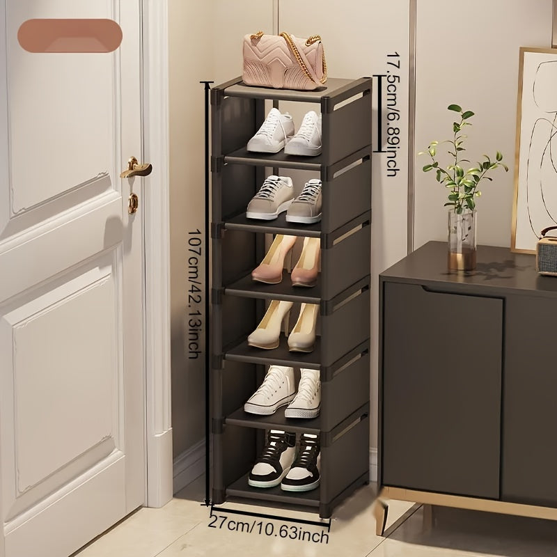 Hot Storage Shoe Cabinet Multi-Layer Entryway Shoe Rack Space Saver 6 7 8 Pieces