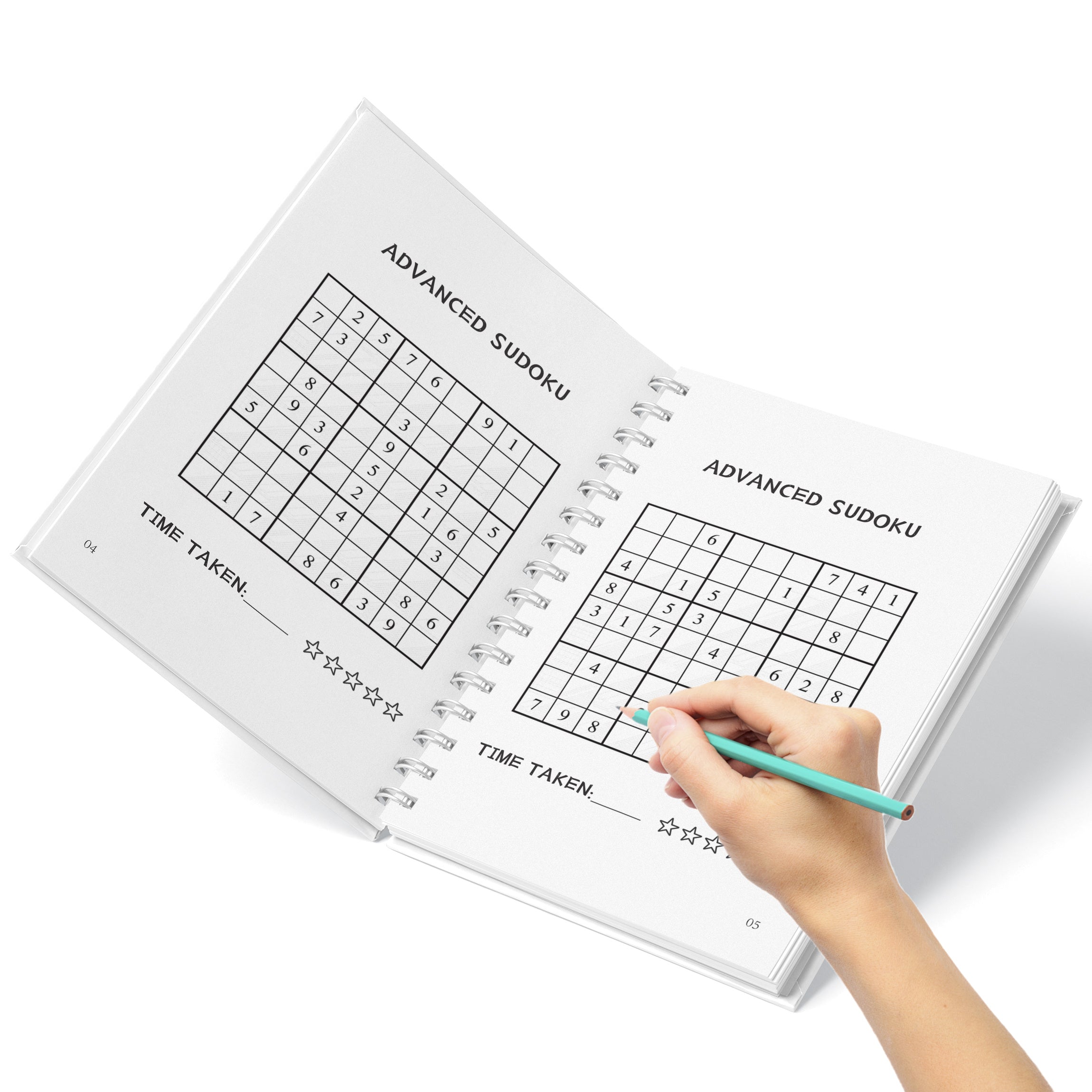 2024 Advanced Sudoku Puzzle Book for Beginners English Language Focus Problem-Solving Skills