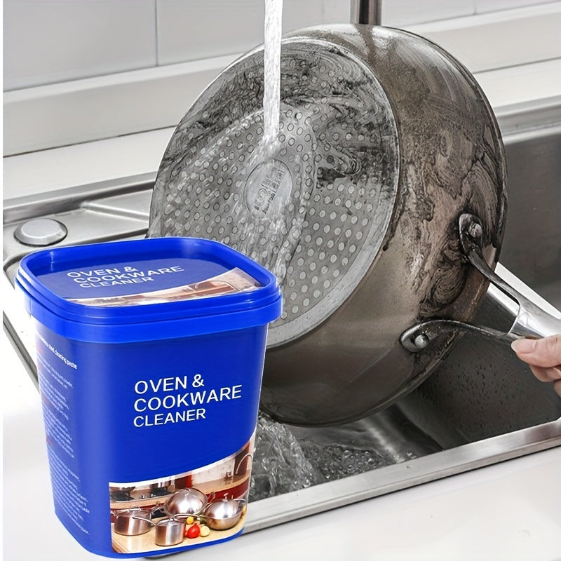 Crema limpiadora de acero inoxidable 500g Removedor de grasa para utensilios de cocina y electrodomésticos