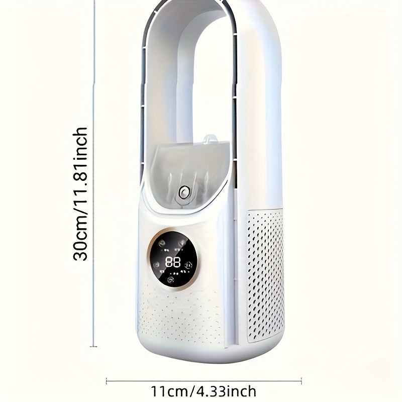 USB Bladeless Fan with Adjustable Speeds Compact Personal Cooling Device