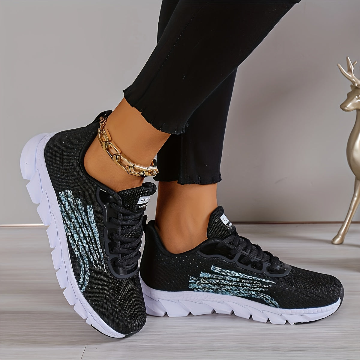 Women's Breathable Mesh Upper Walking Shoes Casual All-Season Sneakers