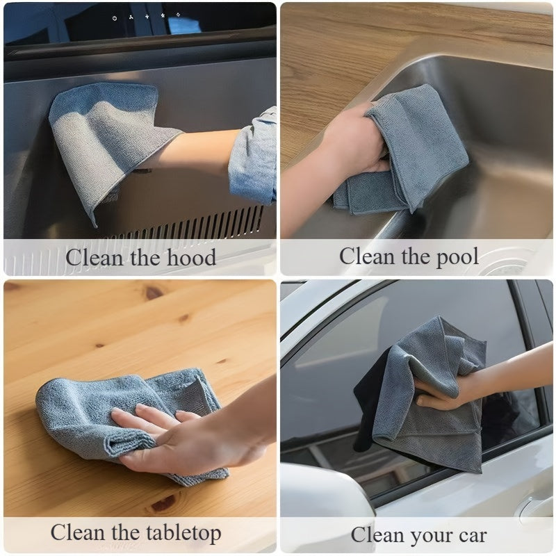 Juego de toallas de microfibra para limpiar coches, ultraabsorbentes, de secado rápido y sin pelusas