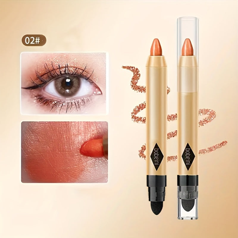 Set of 5-8 Dual-Ended Glitter Eyeshadow Pencils for Natural and Shimmery Finish