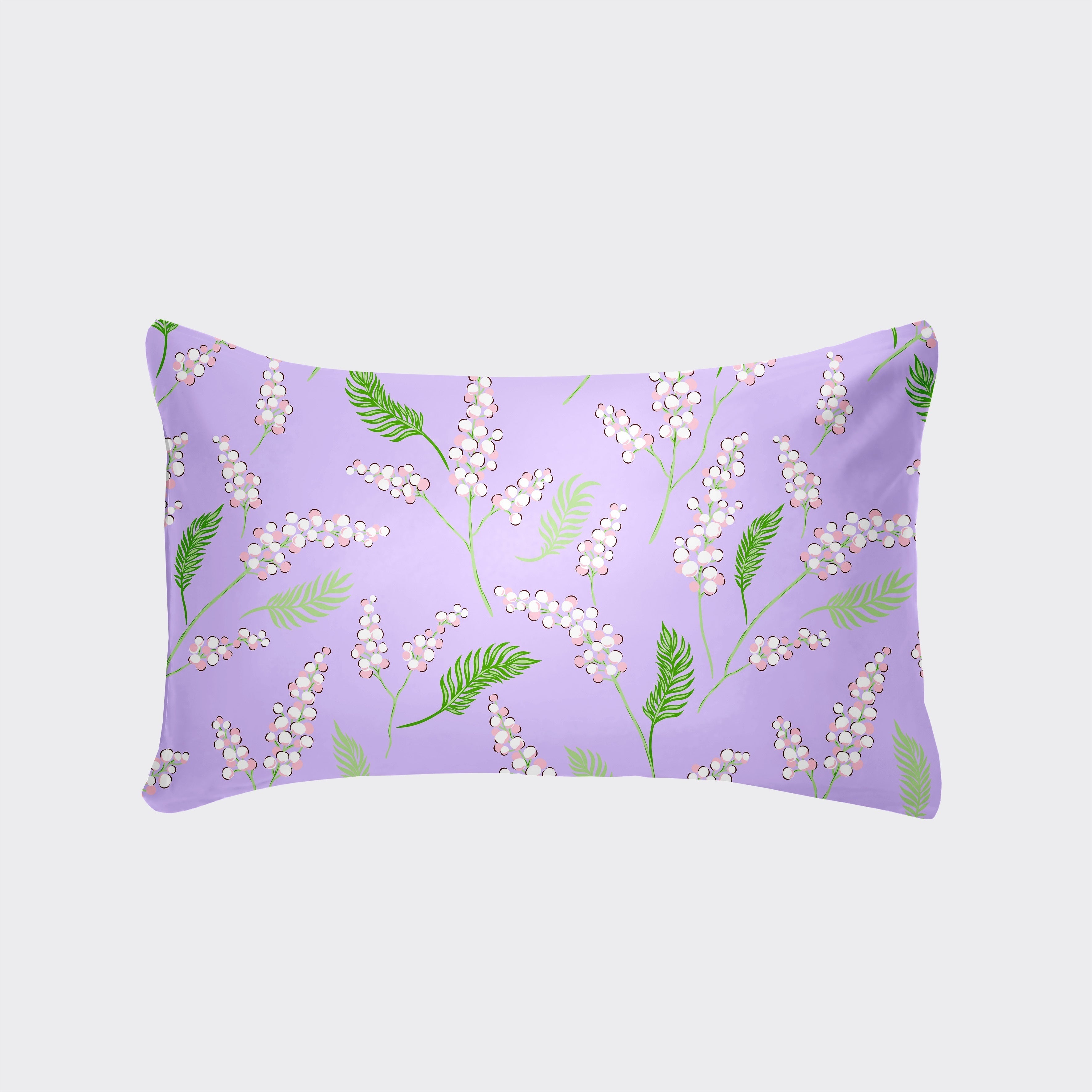 Breathable Pillowcase with Envelope Closure in Multiple Sizes and Floral Patterns