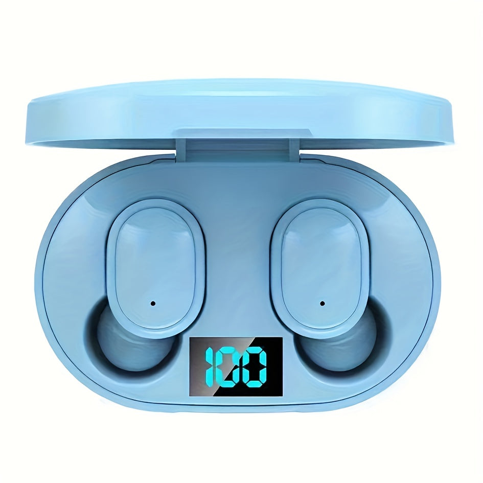 Mini Wireless Earbuds with LED Display HiFi Sound Microphone for Running